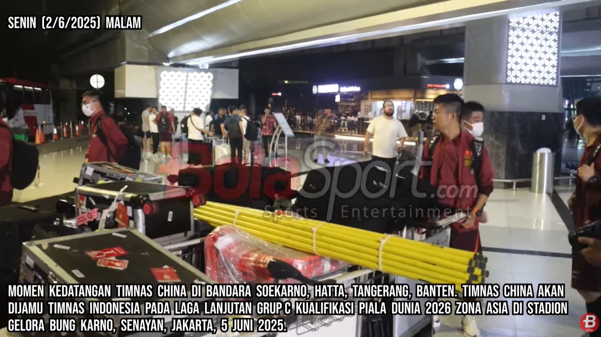 印尼媒體9分鐘跟拍國足抵達視頻，不由感嘆：裝備齊整！