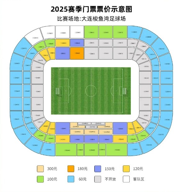 大連英博vs梅州客家票務公告：明天14點開票，票價60元-300元